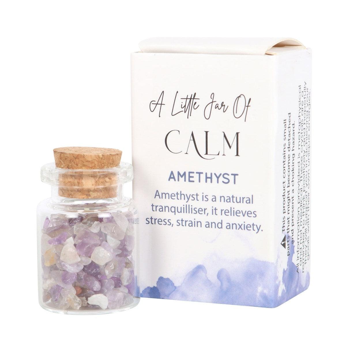 Jar of Calm, Amethyst -ametisti onnenkivipullo "rauha"