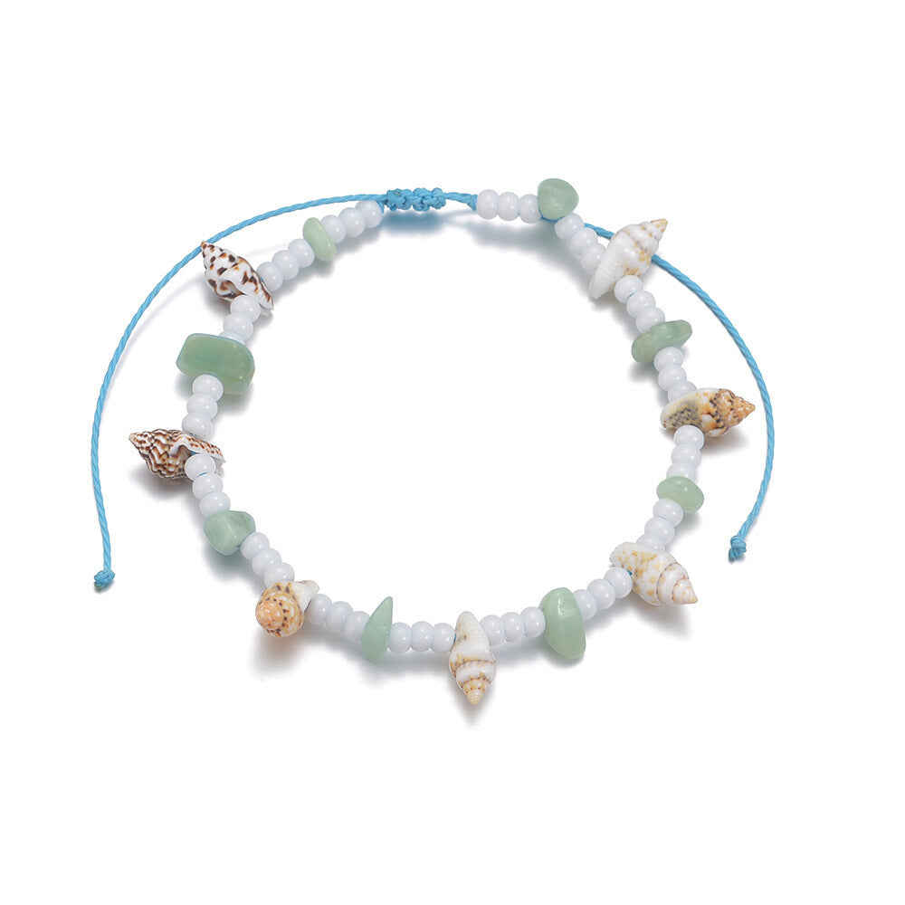 FRENCH RIVIERA | Fleur surgical steel anklet with flower (gold)