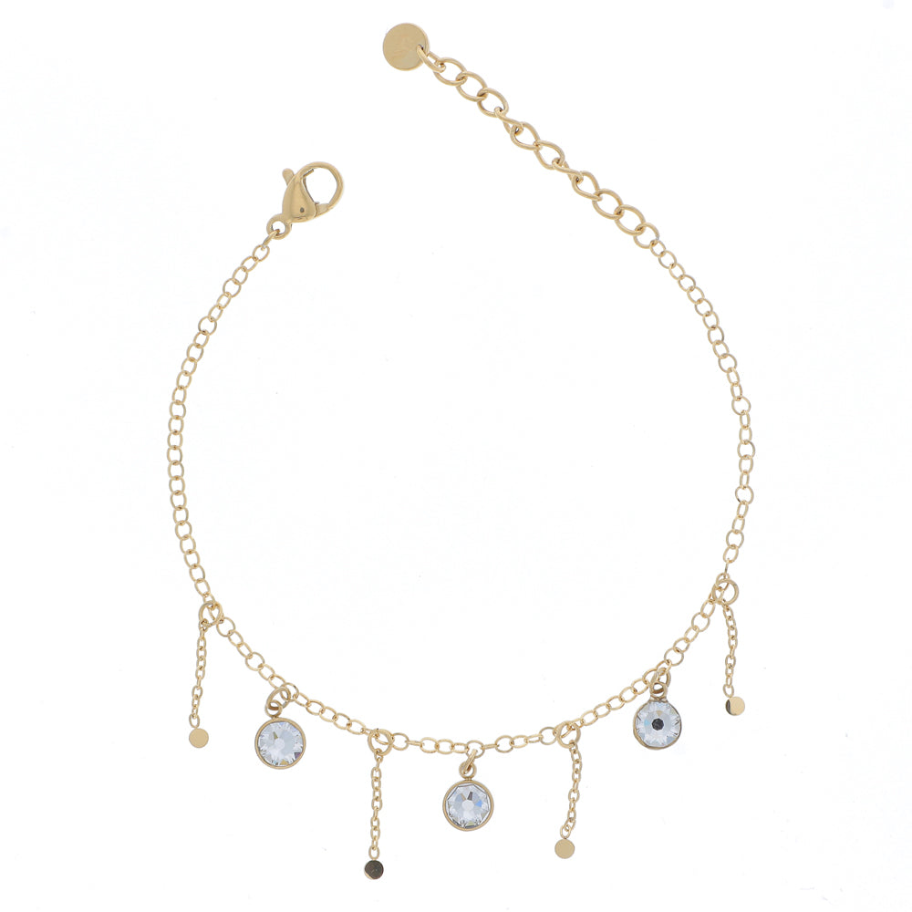 Bohm Paris Lupin -rannekoru kullanvärisenä, kirkkaat kristallit.