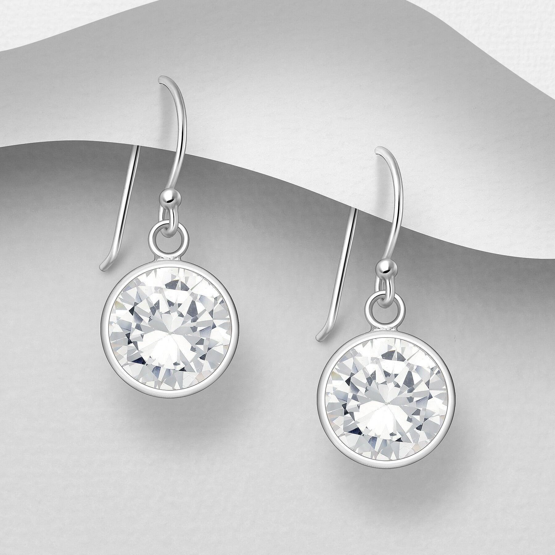 PREMIUM COLLECTION | Gunilla -kirkaskiviset hopeakorvakorut