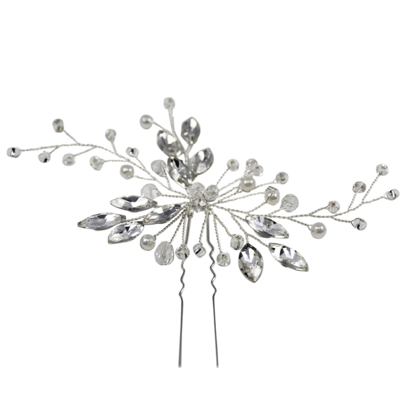 ATHENA BRIDAL | Valentine -hopeinen kristallihiuskoriste