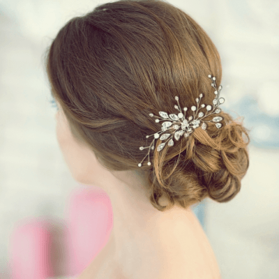ATHENA BRIDAL | Valentine -hopeinen kristallihiuskoriste