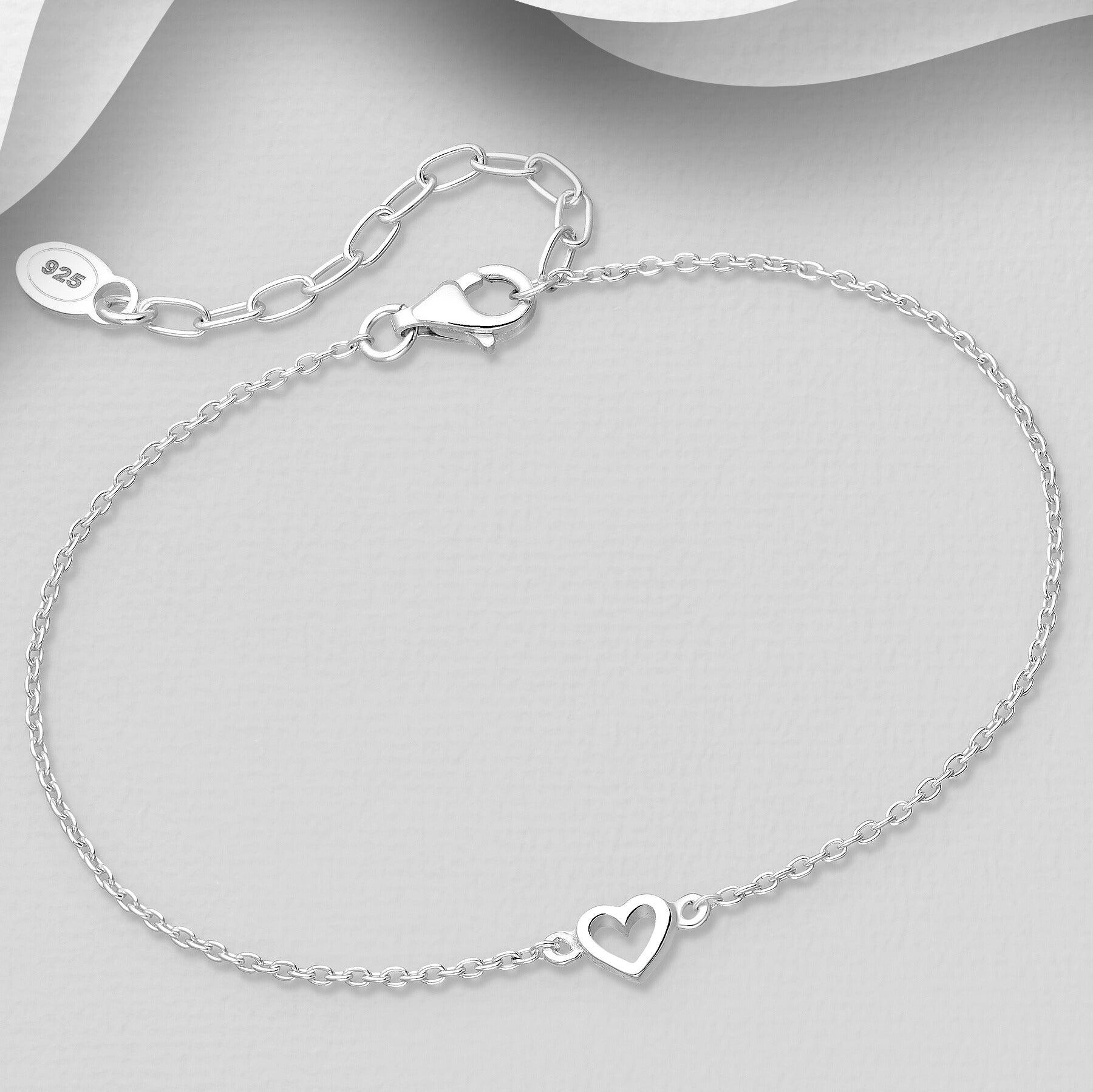 PREMIUM COLLECTION | Always & Forever silver bracelet with heart