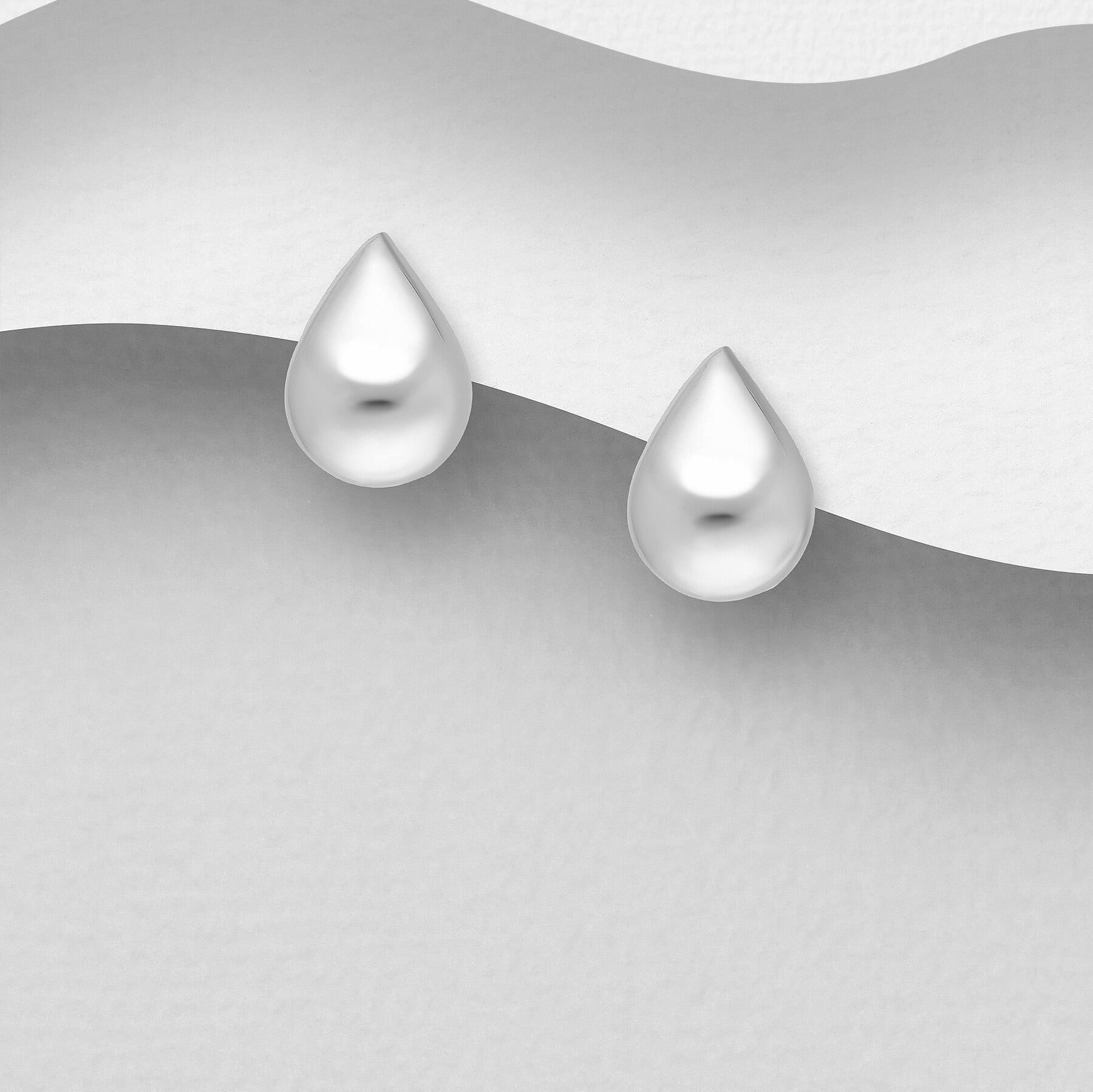 PREMIUM COLLECTION | Benita teardrop silver buttons