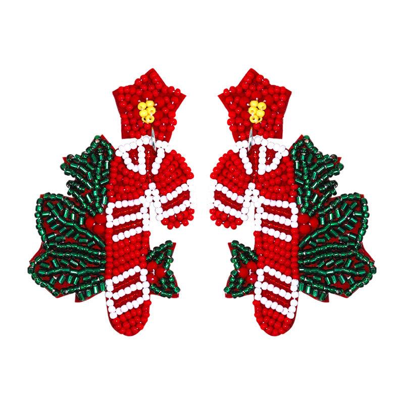 Joulukorvakorut, Candy Cane -näyttävät karkkikorvakorut