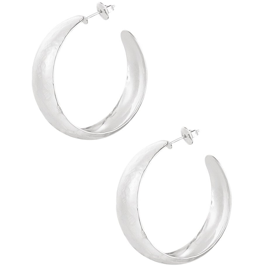 FRENCH RIVIERA|Large Fiona Hoops Surgical Steel Rings (Gold)