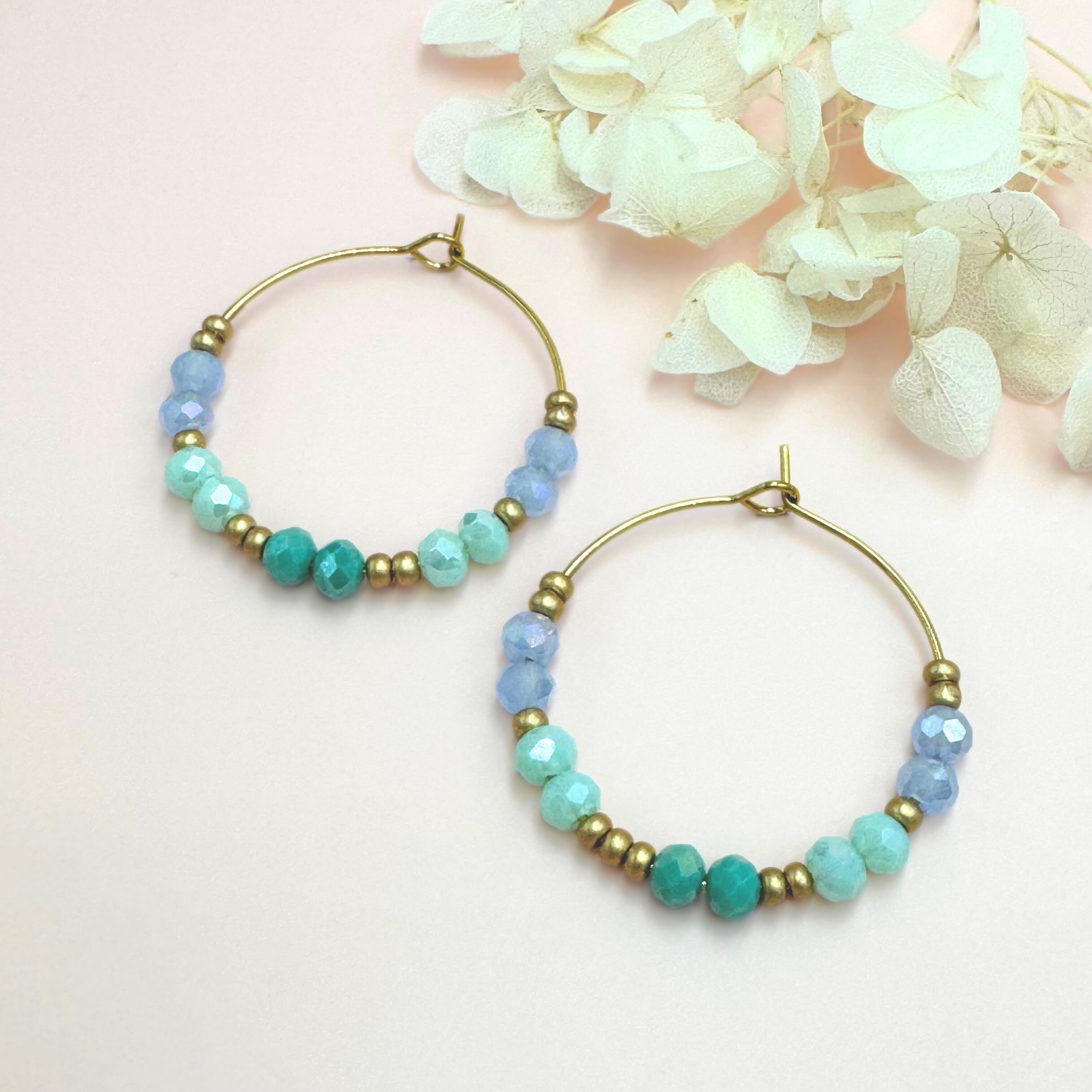 Earrings, FRENCH RIVIERA | Jolie pearl earrings (white, silver)