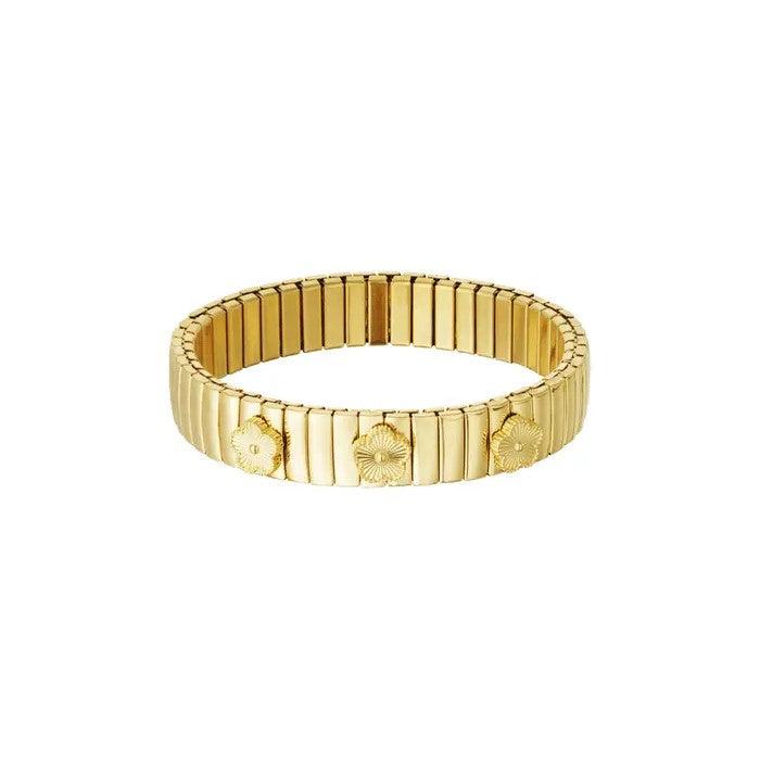 FRENCH RIVIERA | Bloom surgical steel bracelet with flowers