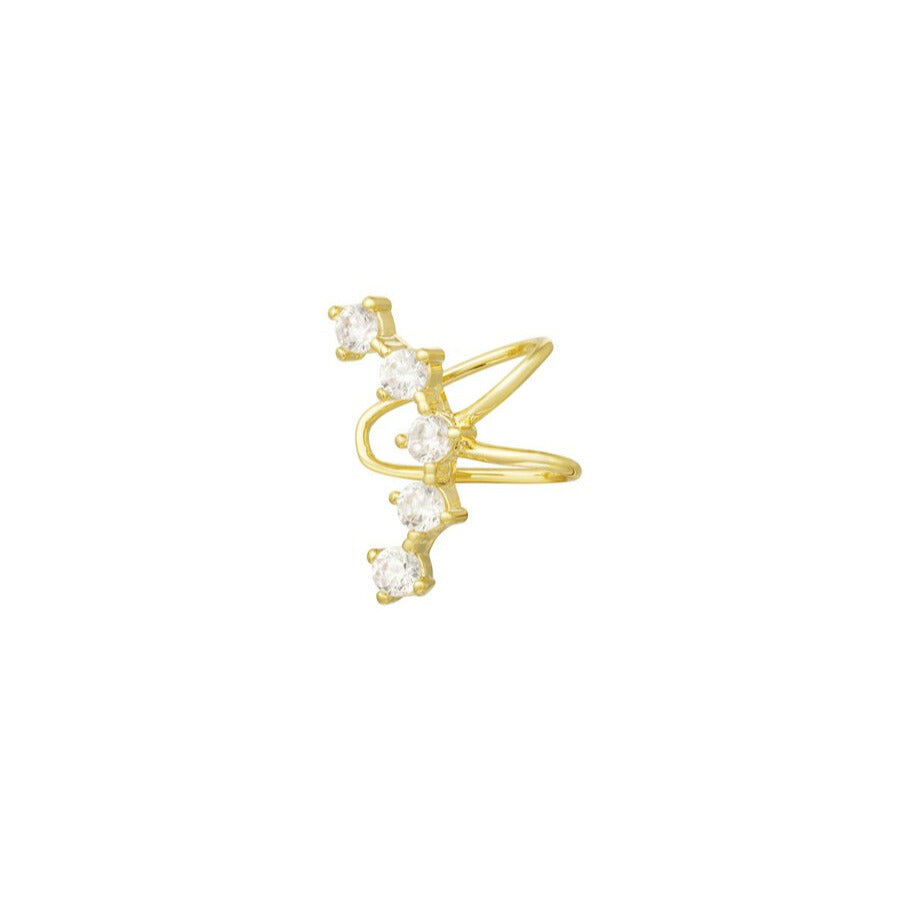 FRENCH RIVIERA | Crystal Curve -kullanvärinen ear cuff
