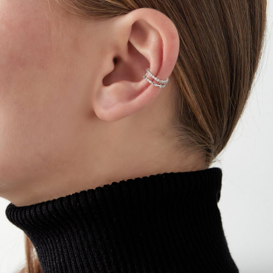 FRENCH RIVIERA | Shimmer Lines -kullanvärinen ear cuff