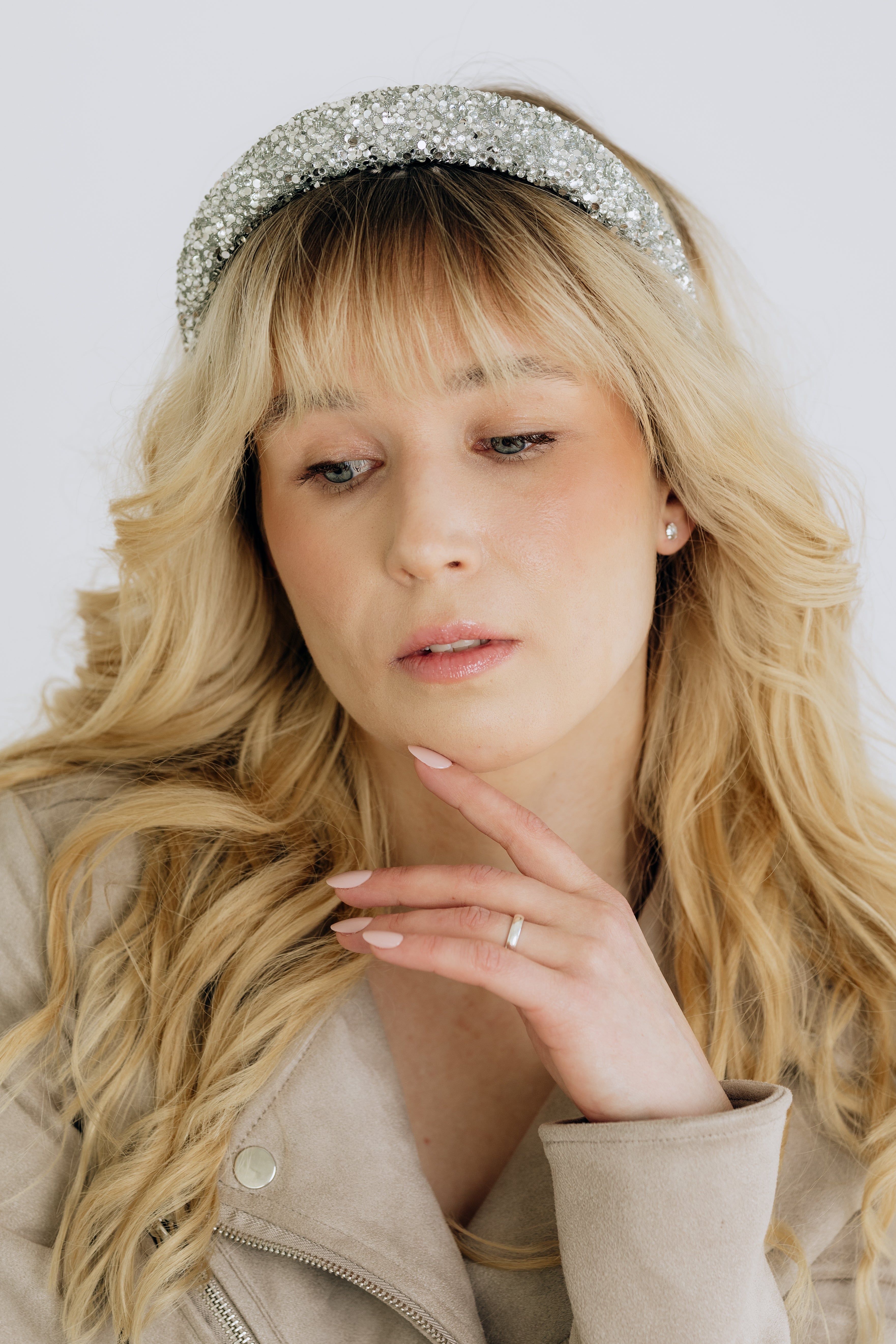 SUGAR SUGAR®, Rylee Hairband - sparkly silver headband