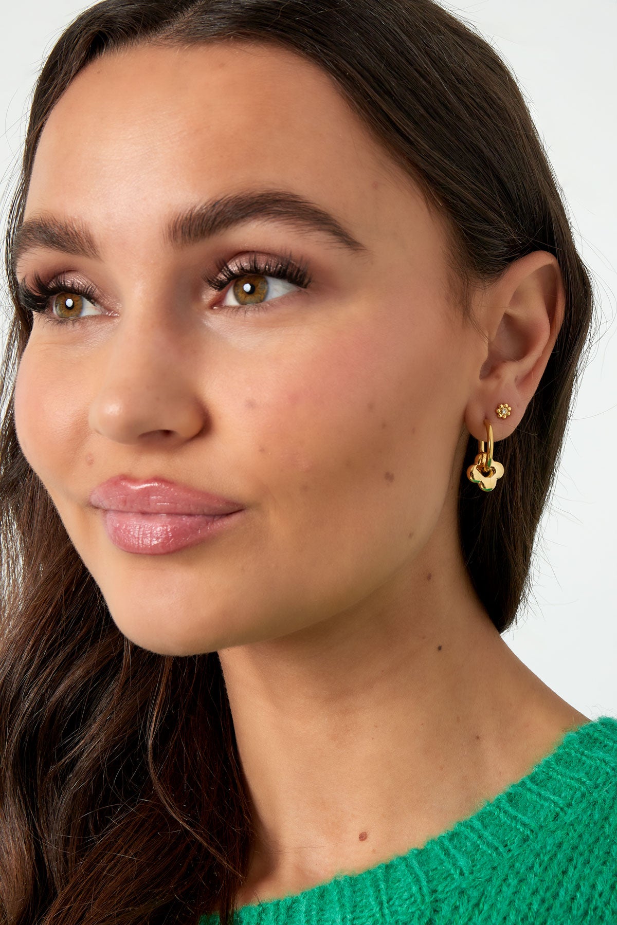FRENCH RIVIERA | Zara surgical steel rings with flower mascot (gold)