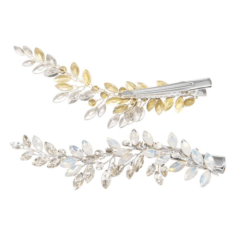 ATHENA BRIDAL | Sandrine -opaalinhohtoinen hiuskoristepakkaus (hopea)