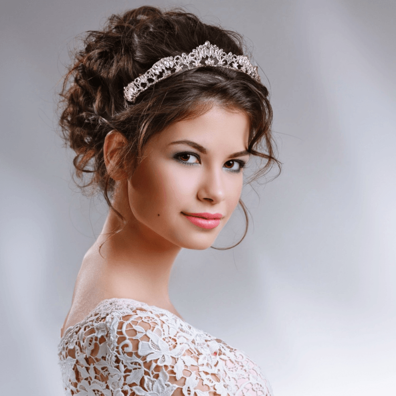 ATHENA BRIDAL, Abigail -ruusukultainen tiara