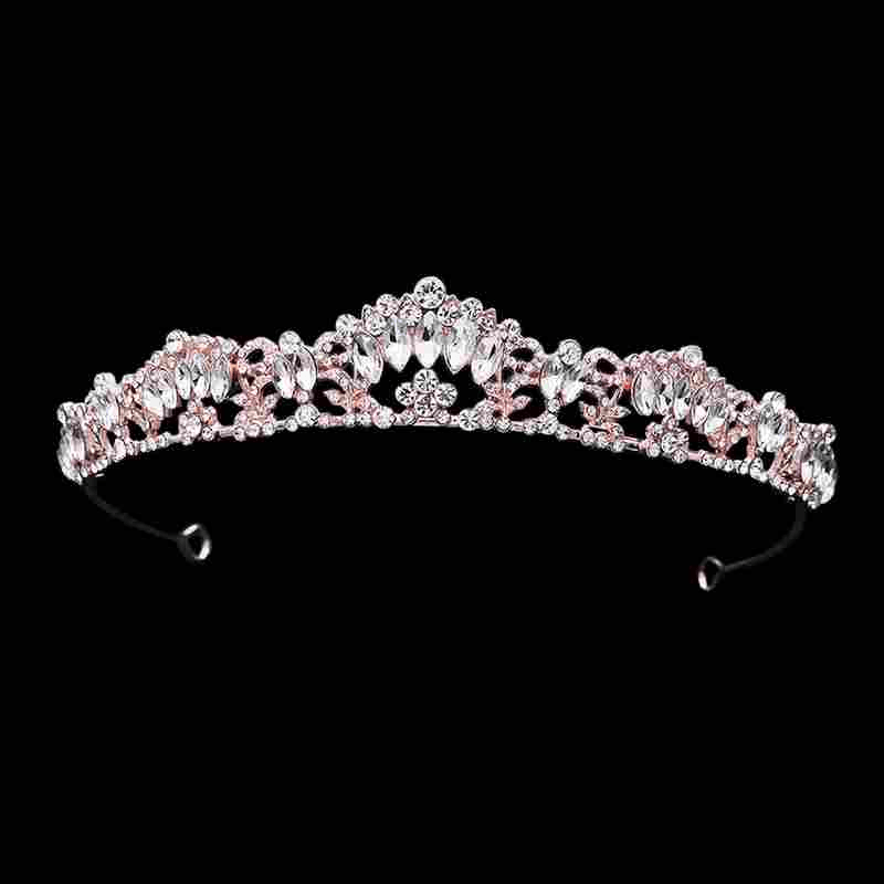 ATHENA BRIDAL, Abigail -ruusukultainen tiara