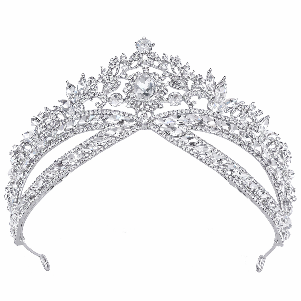 ROMANCE | Victoria Royale – korkea hopeanvärinen kruunumainen tiara