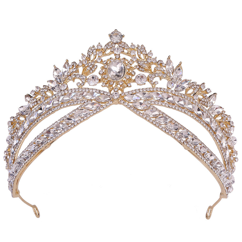 ROMANCE | Victoria Royale – korkea kullanvärinen kruunumainen tiara