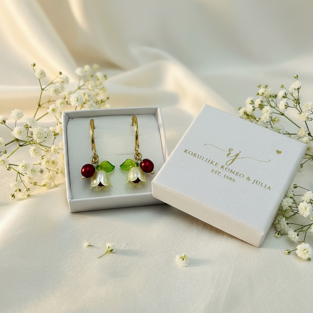 Floréa joulumarja -käsintehdyt kukkakorvakorut