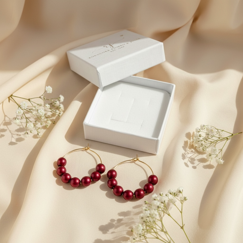 Earrings, FRENCH RIVIERA | Jolie pearl earrings (white, silver)