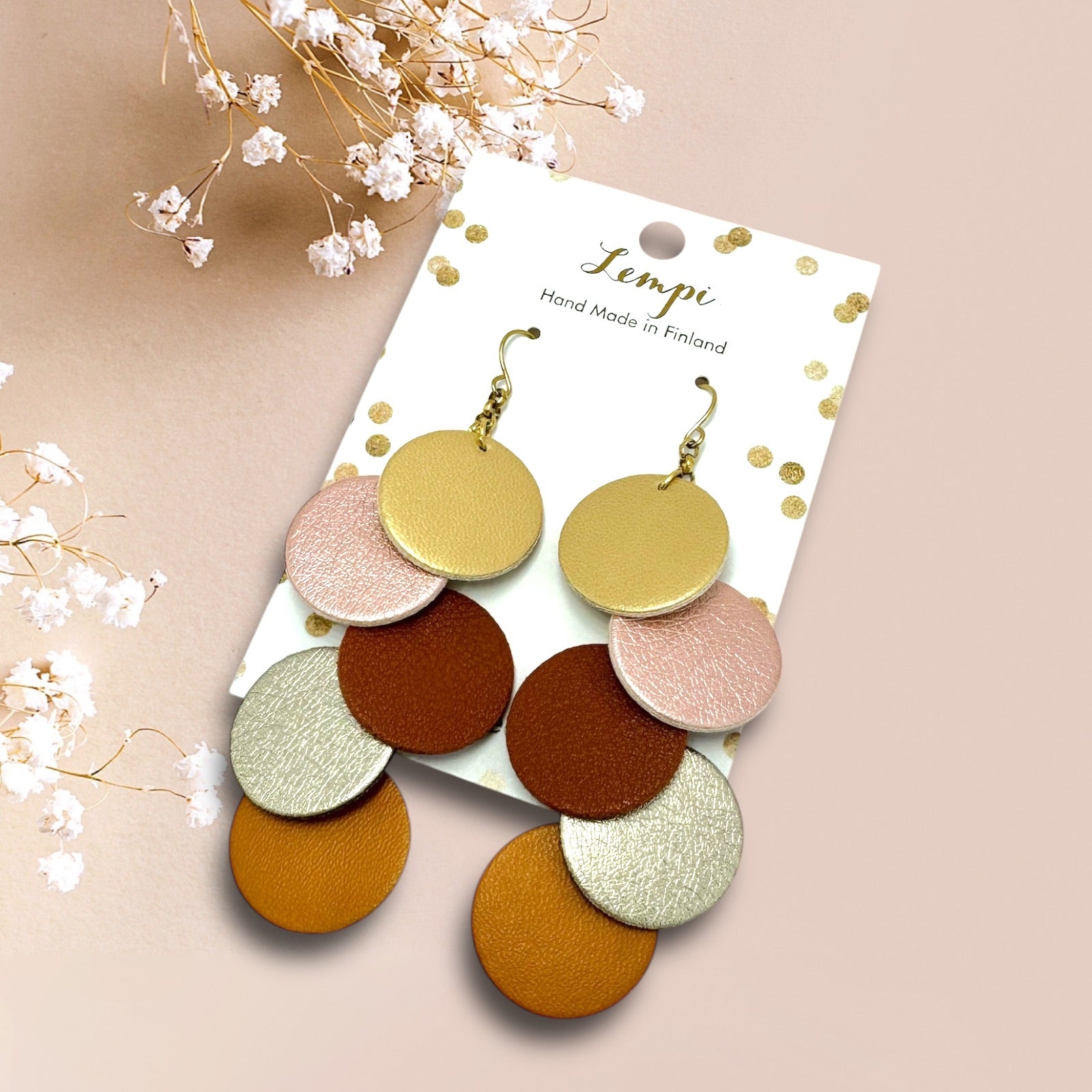 LEMPI® earrings, Pearl (multicolor)