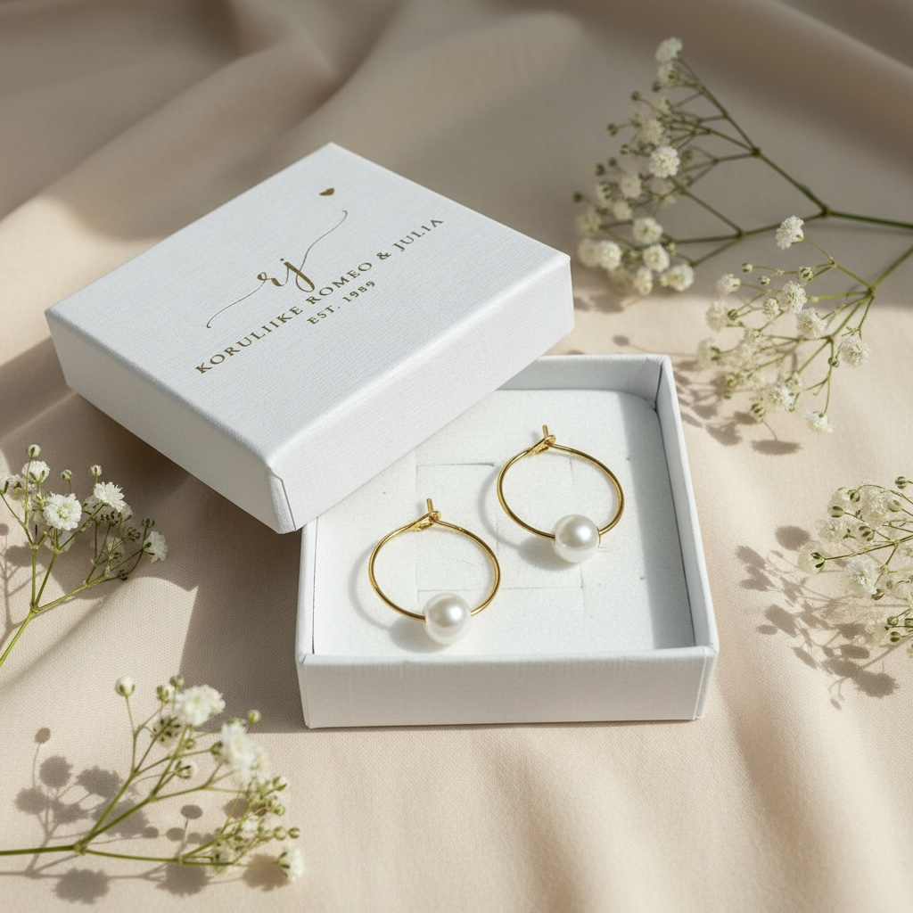 Jolie Petite -korvarenkaat korurasiassa, ajaton ja siro design.