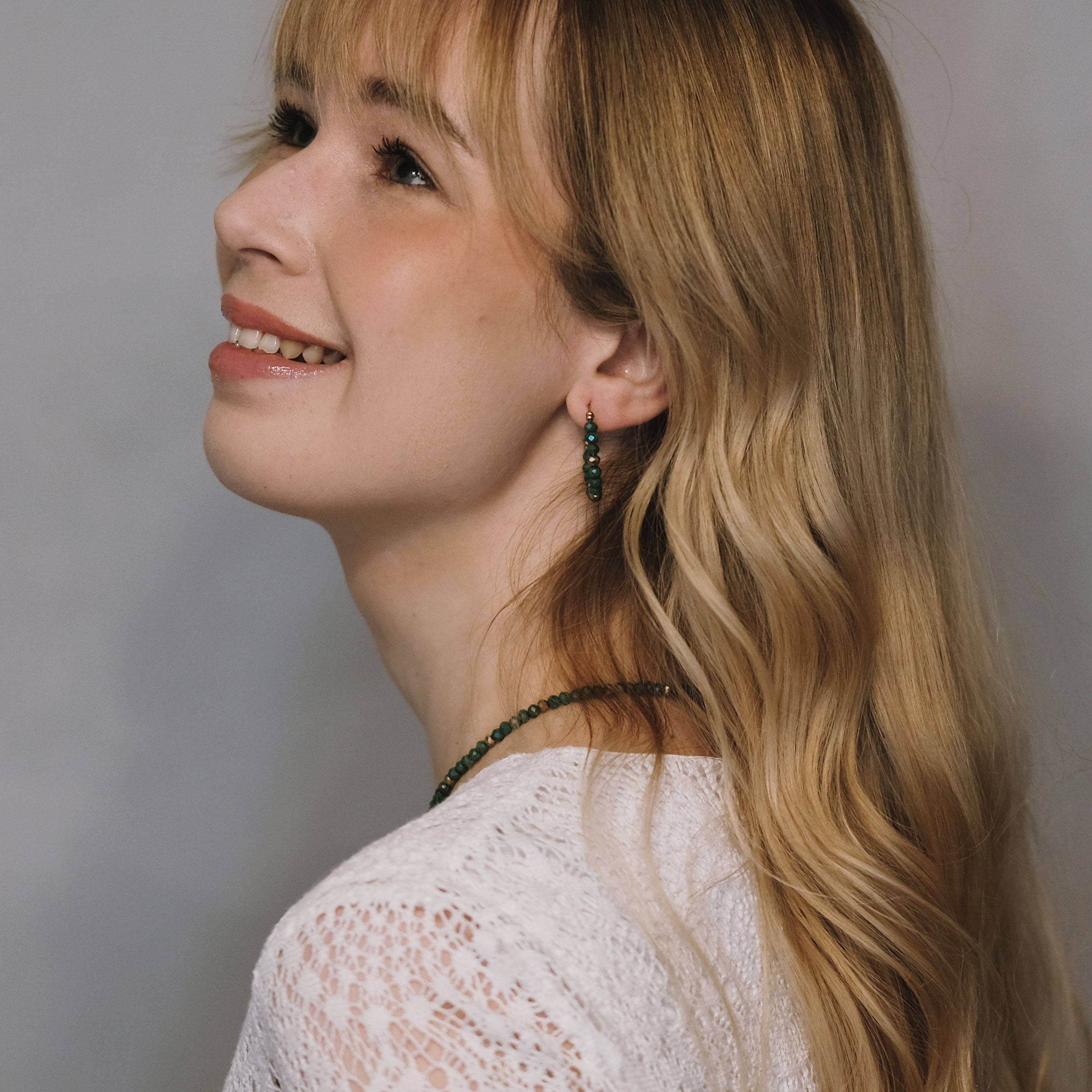 Earrings, FRENCH RIVIERA | Jolie pearl earrings (white, silver)