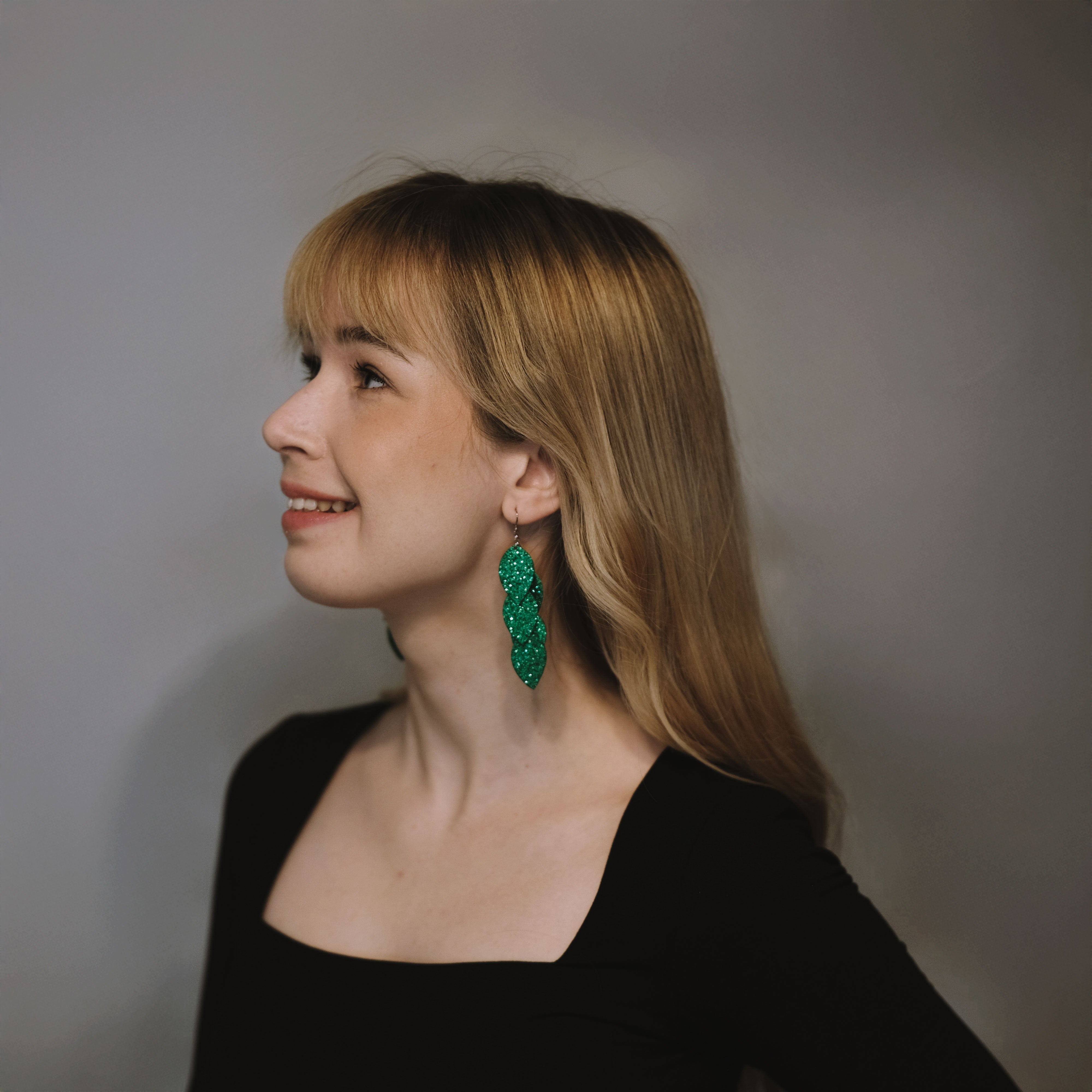 LEMPI earrings, Little Grain (cinnamon brown)