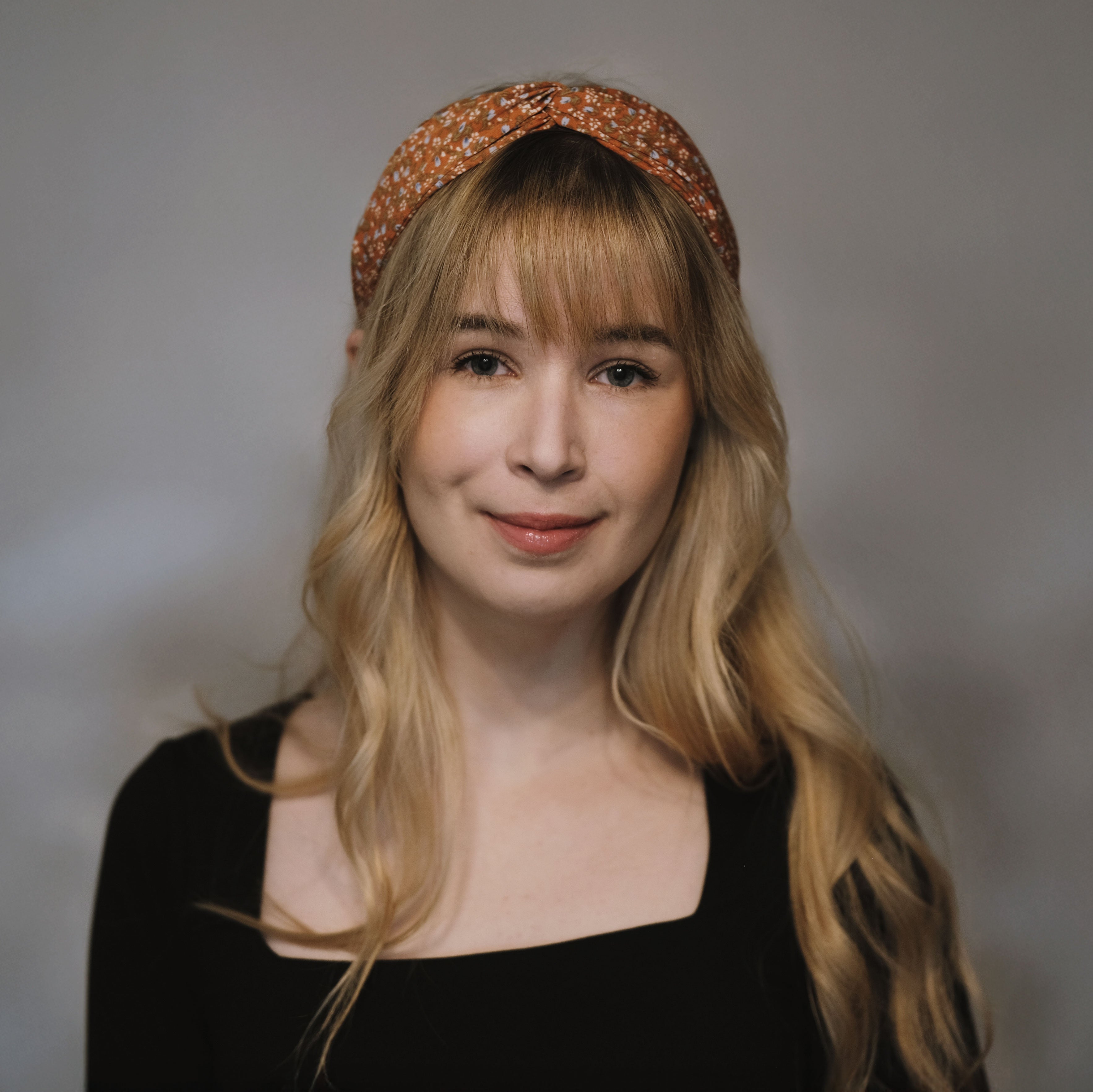 SUGAR SUGAR® | Meadow Bloom COMFY – joustava hiuspanta (murrettu oranssi)