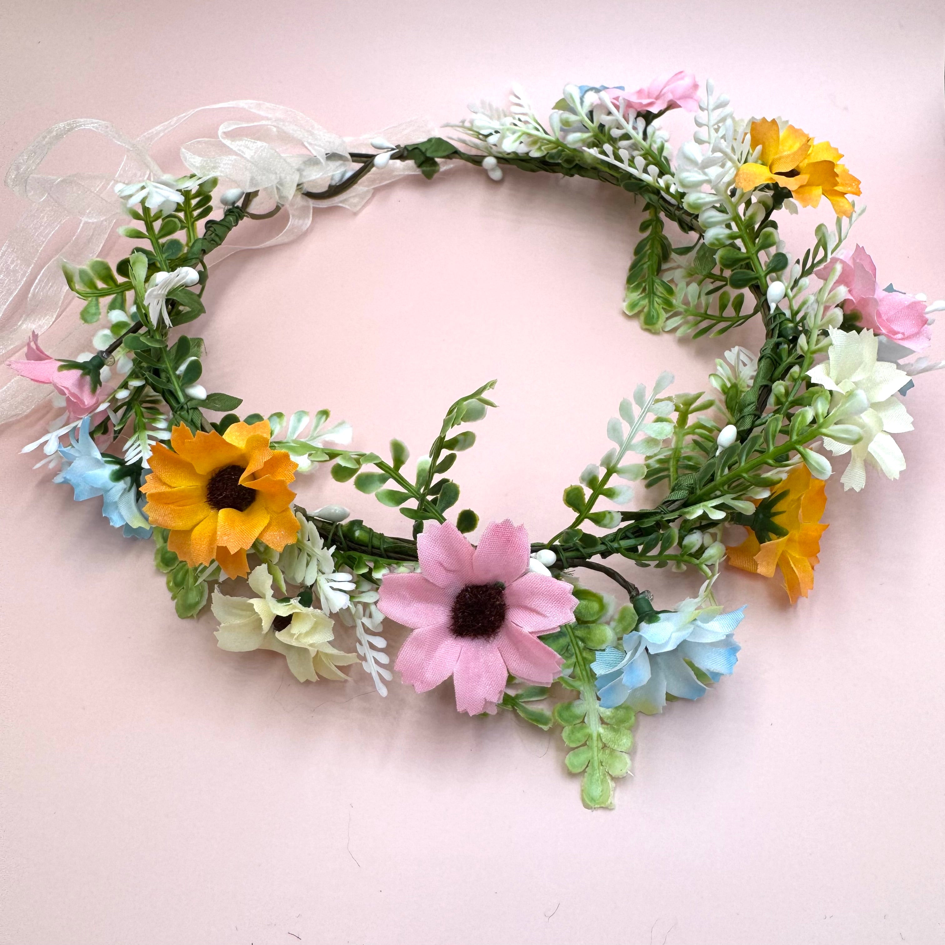 Flower crown | SUGAR SUGAR, Vintage Roses -multicolored flower headband