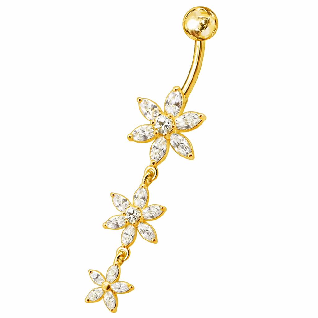 Kullattu Savannah napakoru pitkällä kukkaketjukoristeella valkoista taustaa vasten.