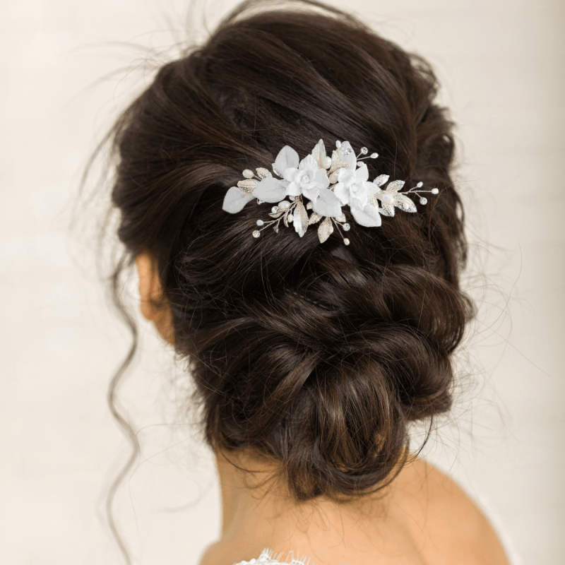 ATHENA BRIDAL | Melissa -kukkakoristeinen hiuskoru (kulta)