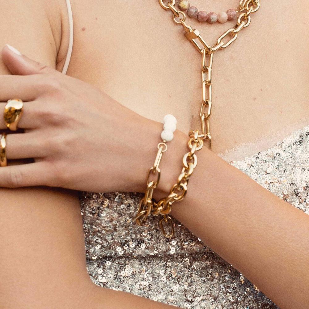 BOHM PARIS Stockholm | Bracelet Kelly -kirurginteräsrannekoru (kulta)