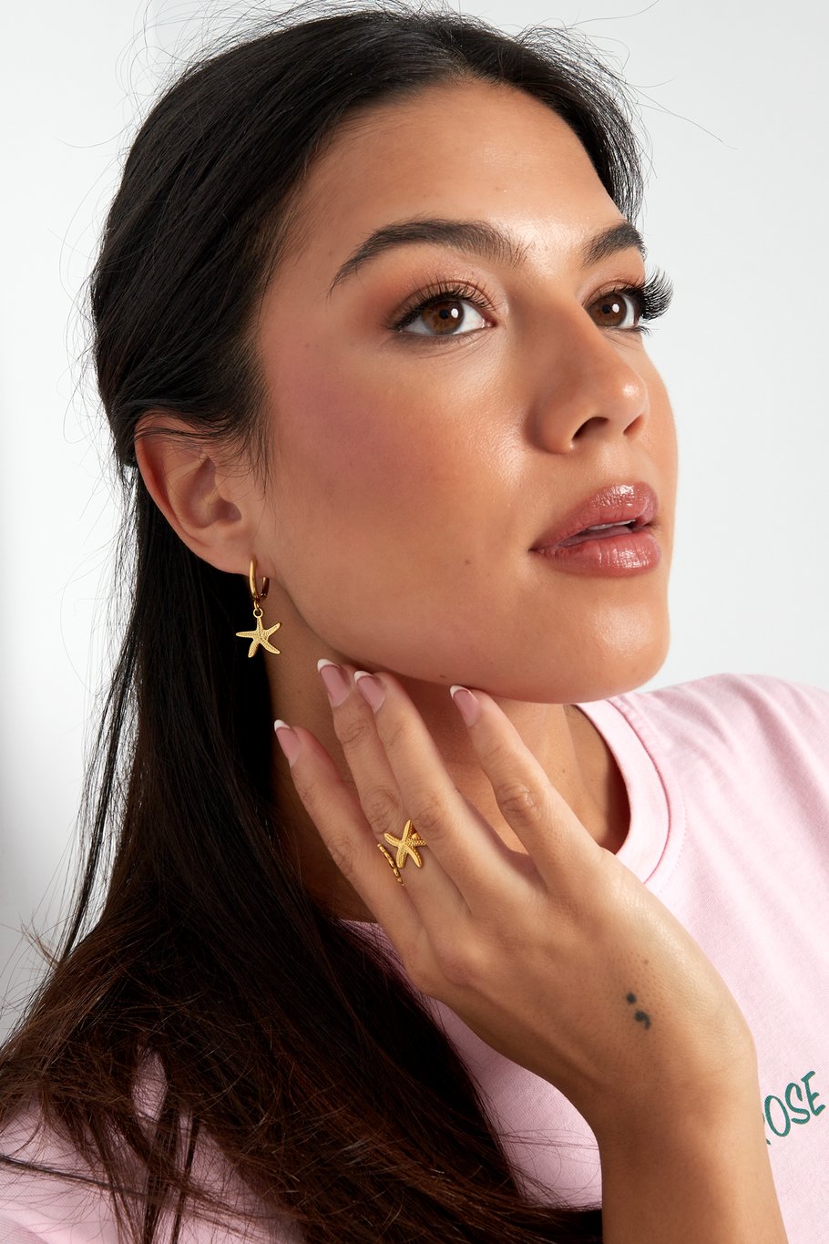 FRENCH RIVIERA | Ocean Dream -kirurginteräsrenkaat maskoteilla (kulta)