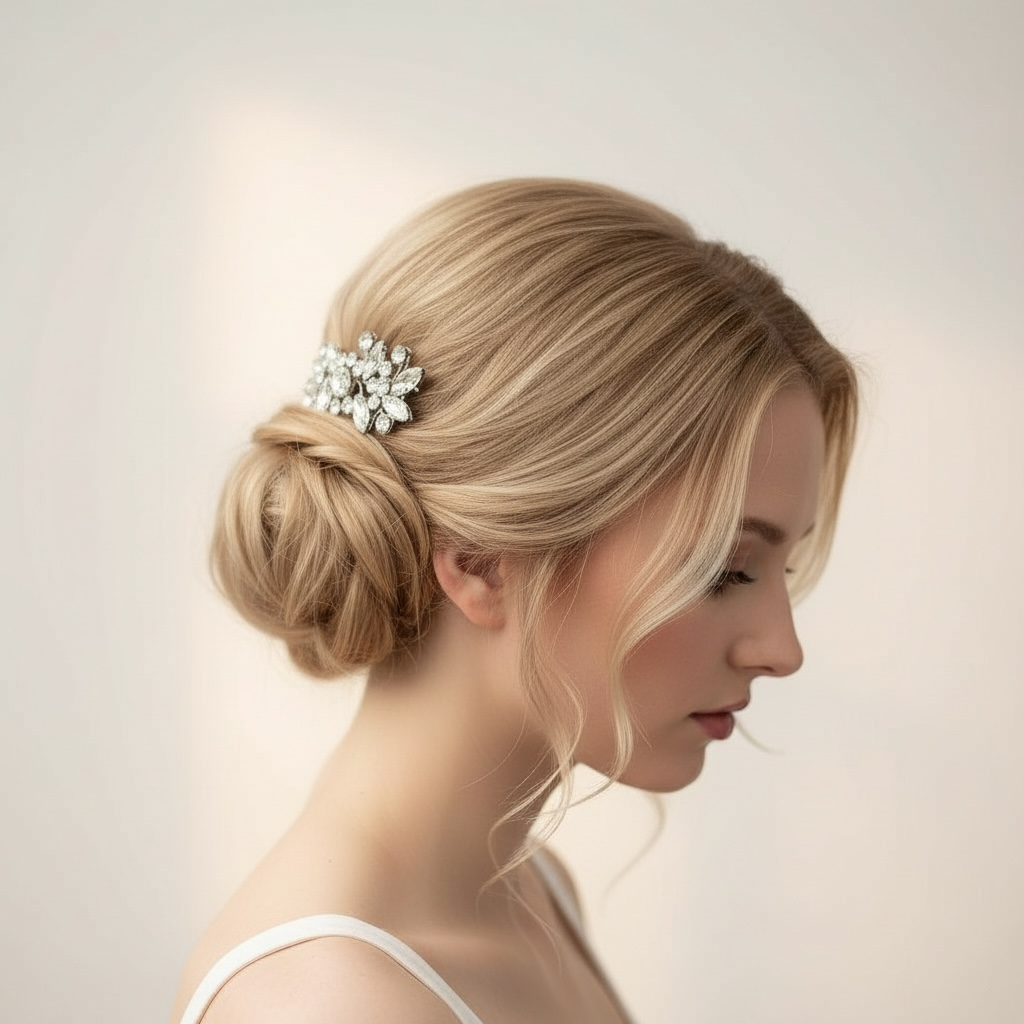 Hiuskoru, ROMANCE | Lucia -hopeansävyinen nutturakoriste