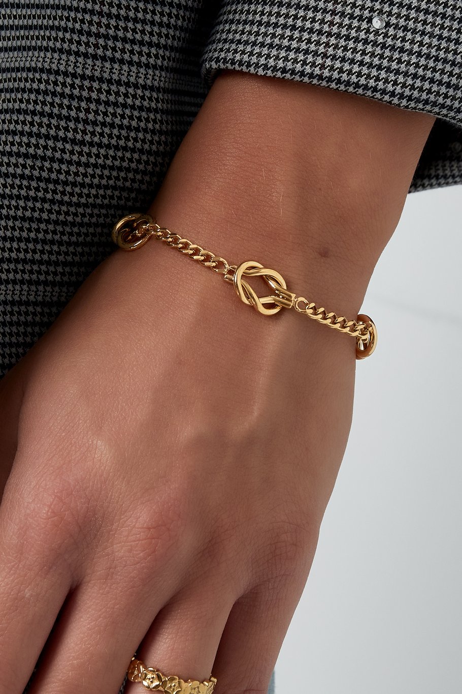 FRENCH RIVIERA | Mini Clover Charm Surgical Steel Bracelet (Silver)