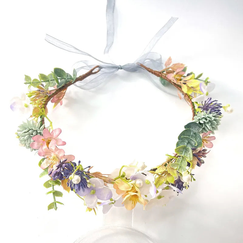 Flower crown | SUGAR SUGAR, Vintage Roses -multicolored flower headband
