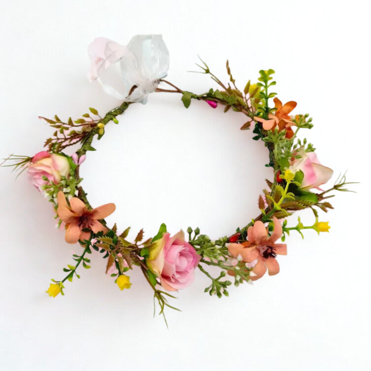 Flower crown | SUGAR SUGAR, Vintage Roses -multicolored flower headband