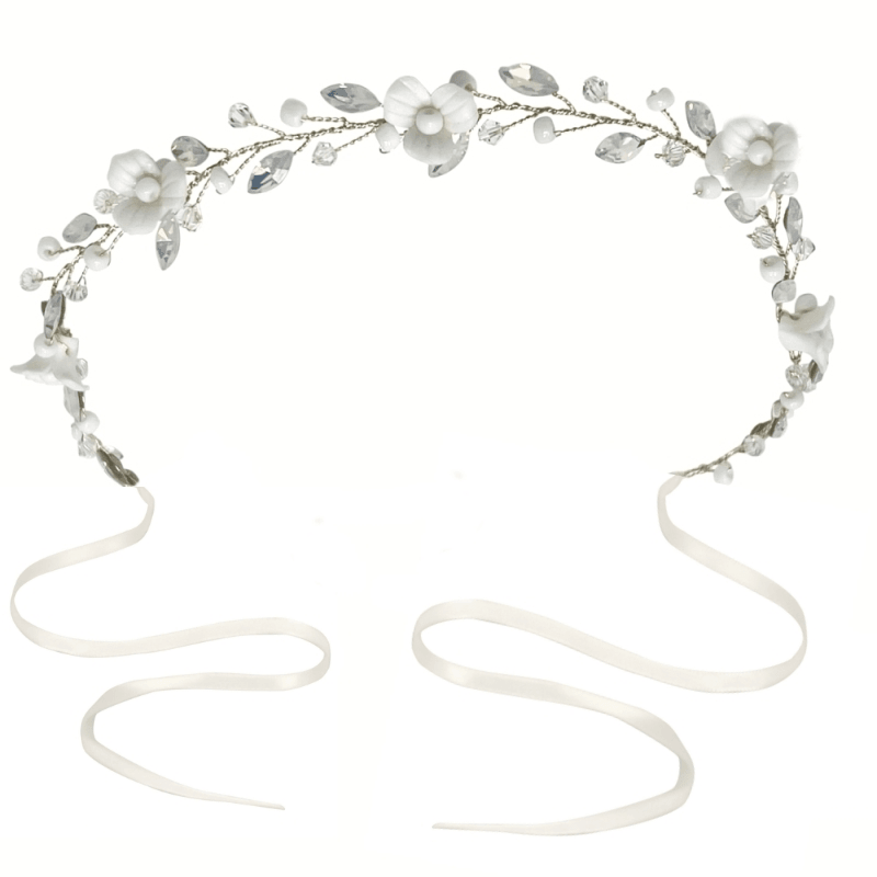 ATHENA BRIDAL | Louise -muotoiltava hiusköynnös (hopea)