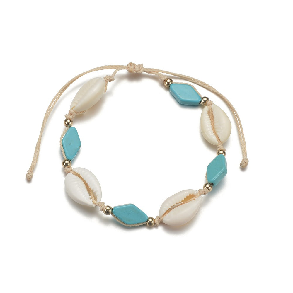 FRENCH RIVIERA | Fleur surgical steel anklet with flower (gold)