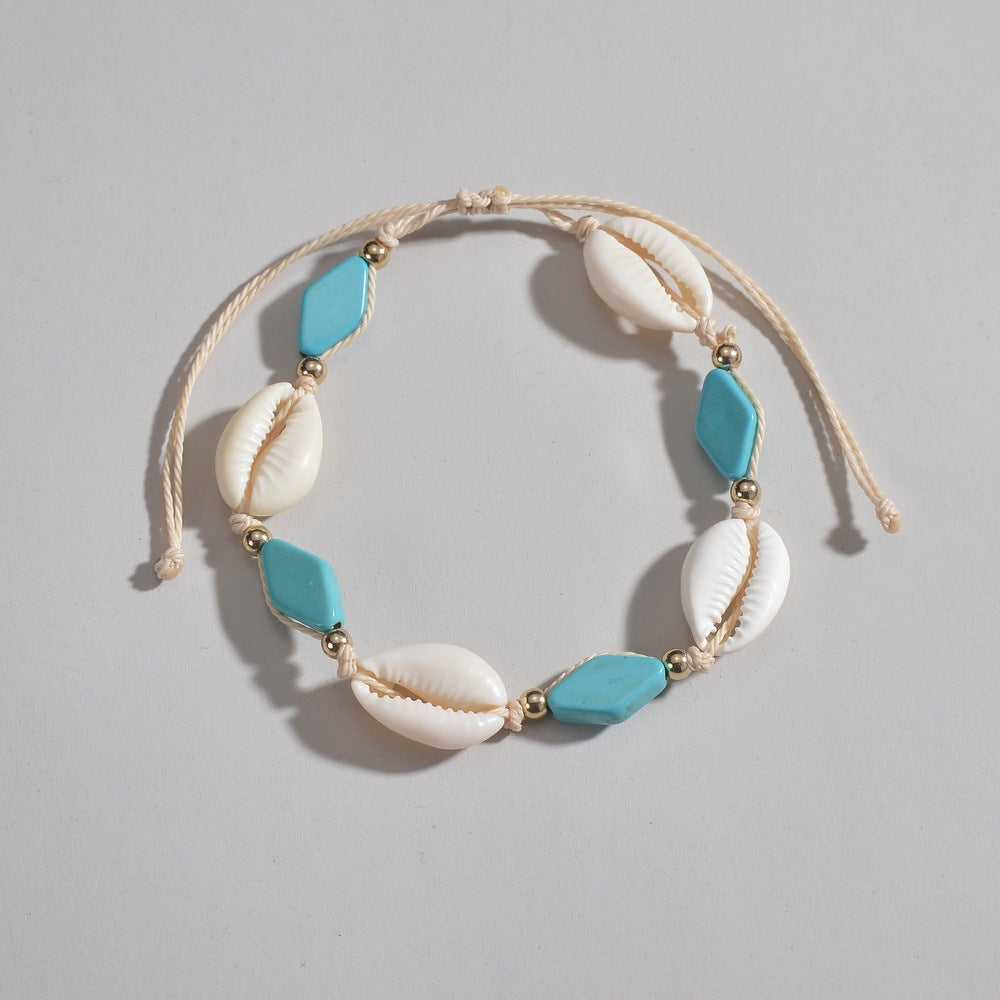FRENCH RIVIERA | Fleur surgical steel anklet with flower (gold)
