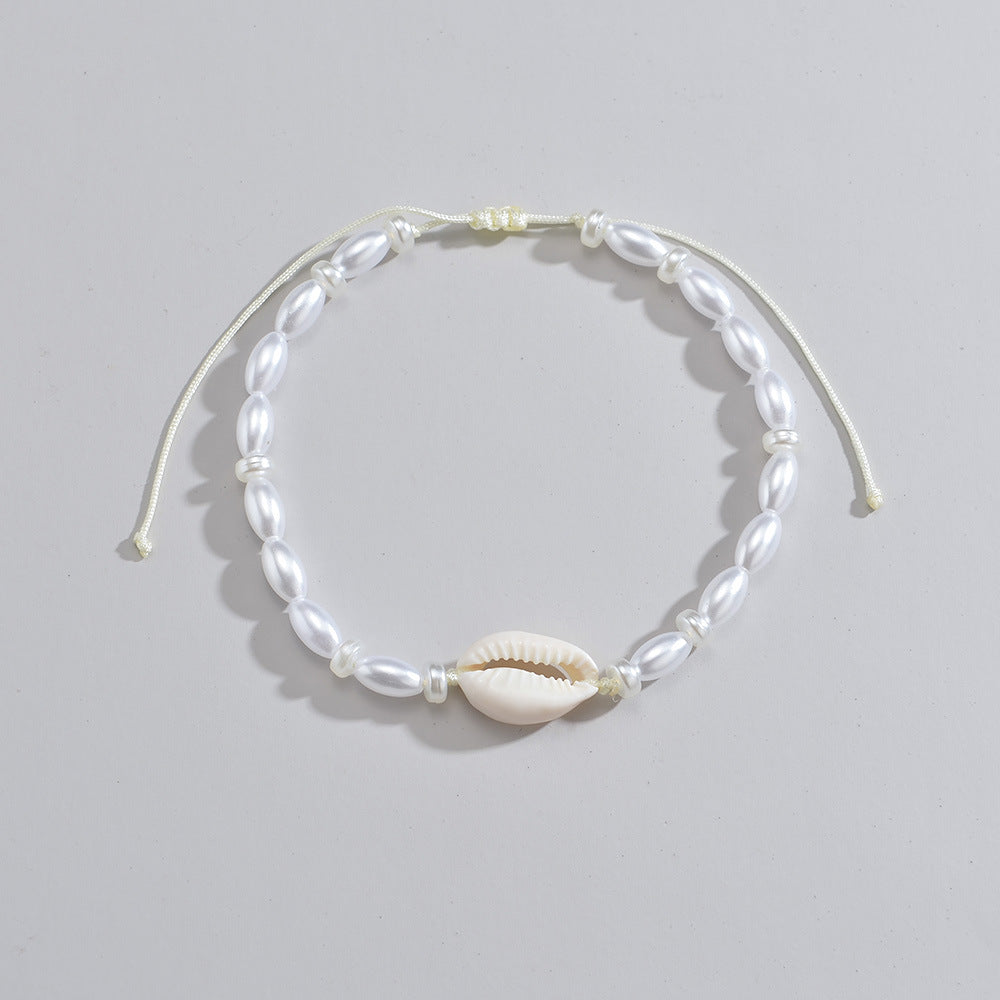 FRENCH RIVIERA | Fleur surgical steel anklet with flower (gold)