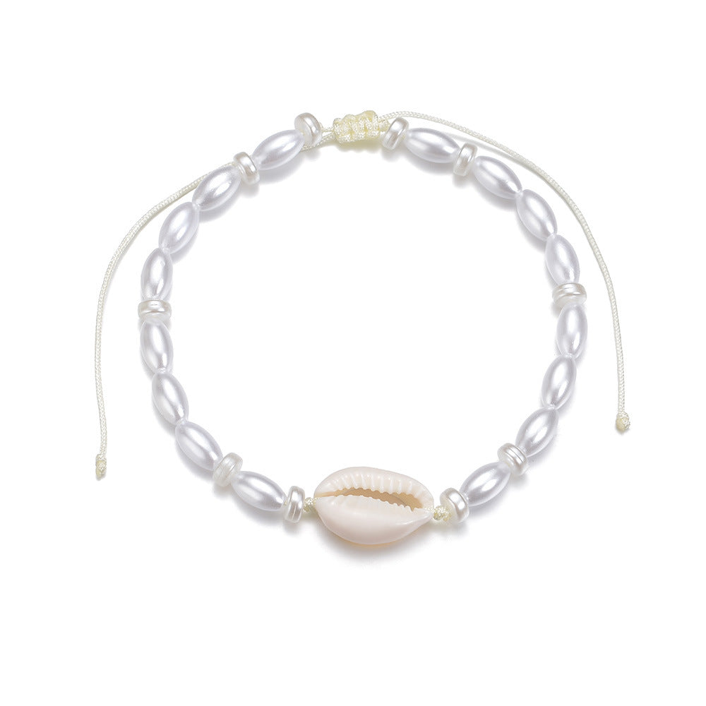 FRENCH RIVIERA | Fleur surgical steel anklet with flower (gold)