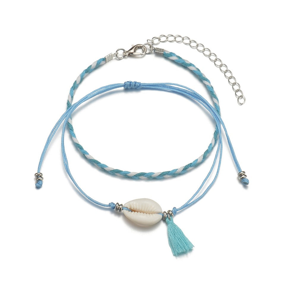 FRENCH RIVIERA | Fleur surgical steel anklet with flower (gold)