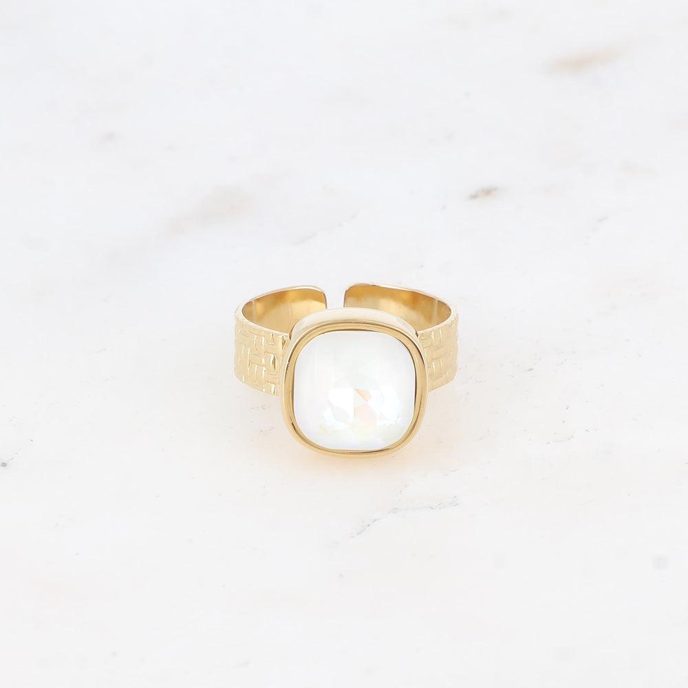 BOHM PARIS | Bague Sivaria -opaalinhohtoinen kirurginterässormus