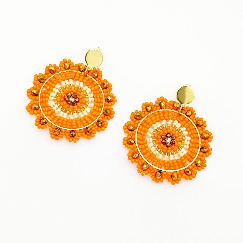 FRENCH RIVIERA | Sunshine -oranssit kirurginteräskorvakorut