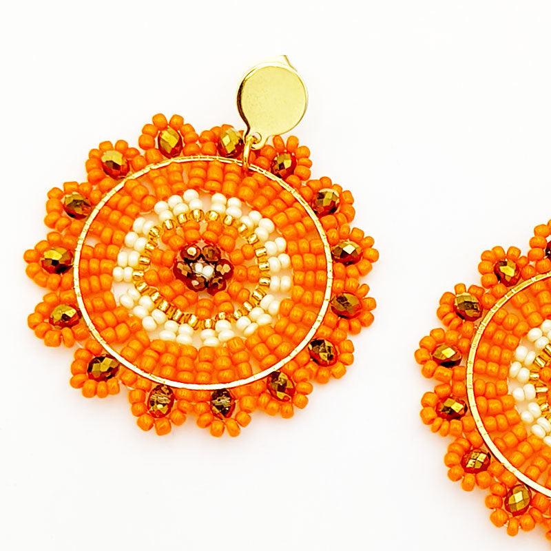 FRENCH RIVIERA | Sunshine -oranssit kirurginteräskorvakorut