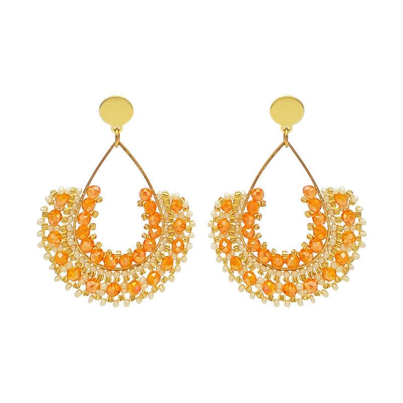 FRENCH RIVIERA | Joanna -oranssit kirurginteräskorvakorut