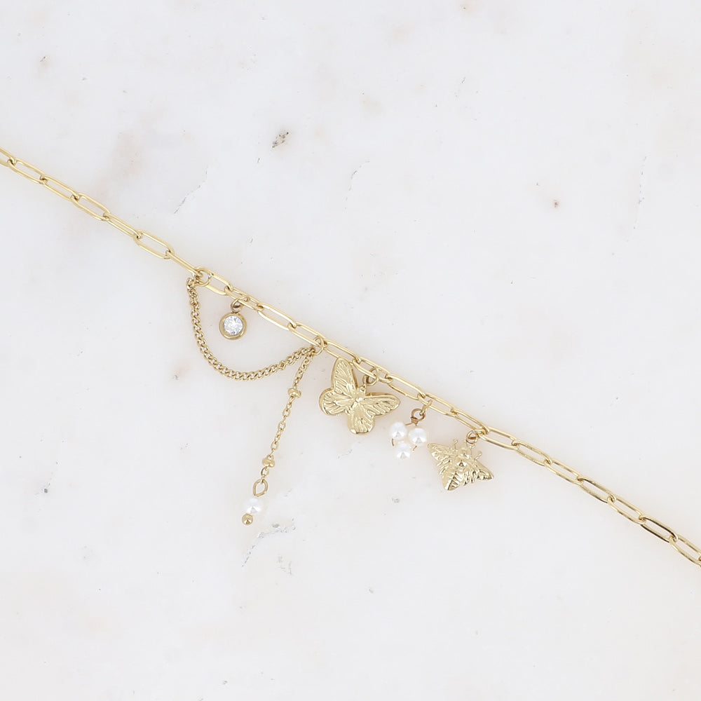 BOHM PARIS Alicia rannekoru perhosriipuksella