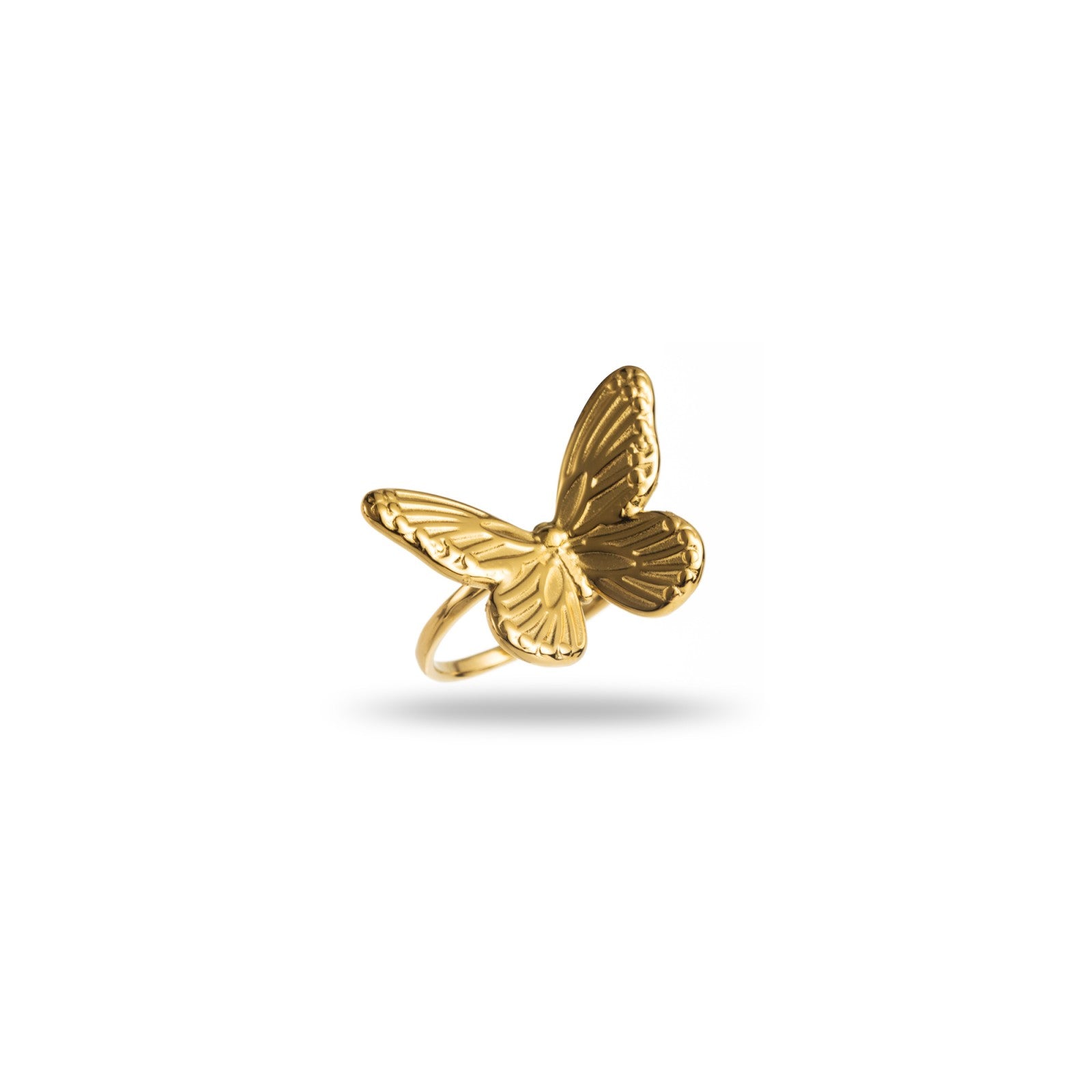 FRENCH RIVIERA | Papillon surgical steel butterfly ring