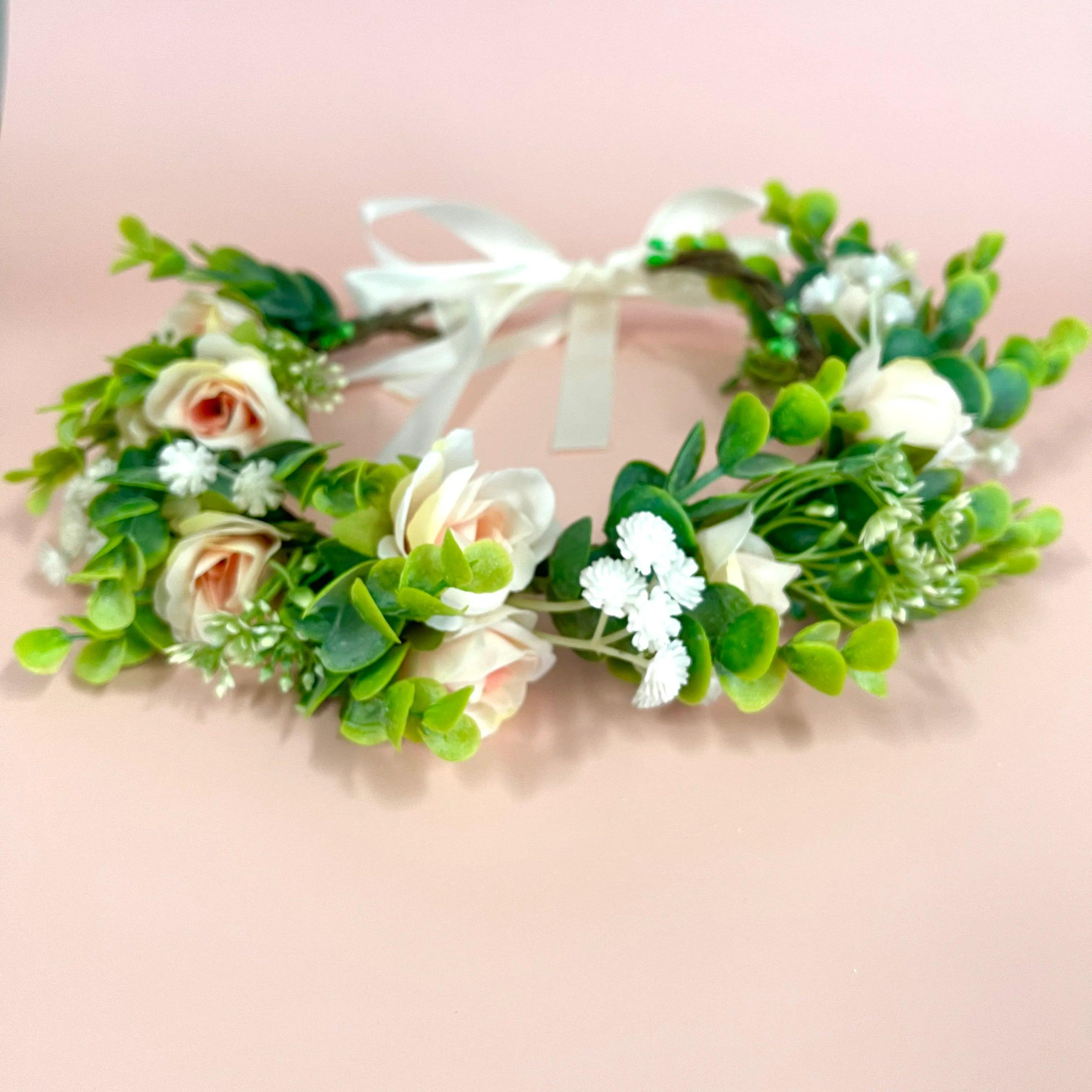 Flower crown | SUGAR SUGAR, Rose Fields peach flower headband